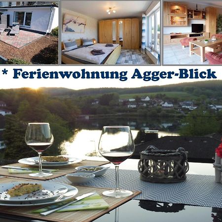 Exklusive Ferienwohnung 'Agger-Blick' Mit Grosser Seeblick-Terrasse & Sauna Gummersbach Exteriér fotografie