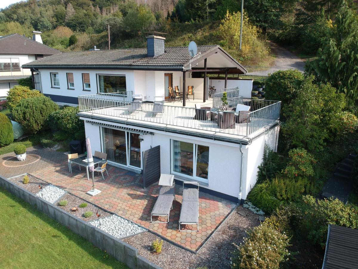 Exklusive Ferienwohnung 'Agger-Blick' Mit Grosser Seeblick-Terrasse & Sauna Gummersbach Exteriér fotografie