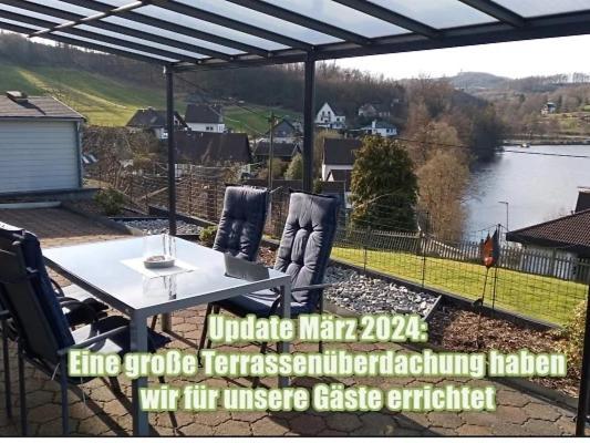 Exklusive Ferienwohnung 'Agger-Blick' Mit Grosser Seeblick-Terrasse & Sauna Gummersbach Exteriér fotografie